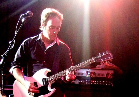 Doug Gillard live with white SG